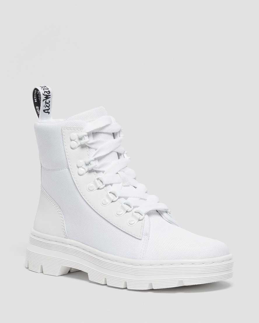 weiße dr. martens combs poly damen-freizeitstiefel