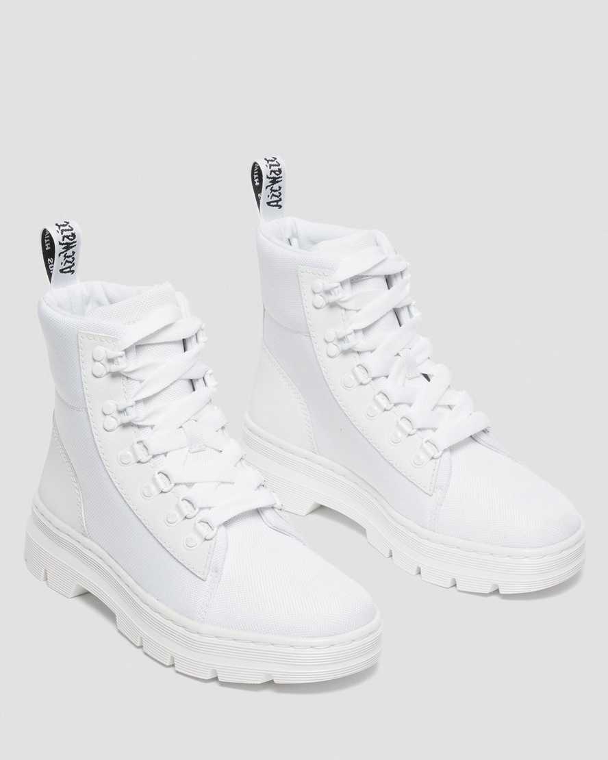 weiße dr. martens combs poly damen-freizeitstiefel