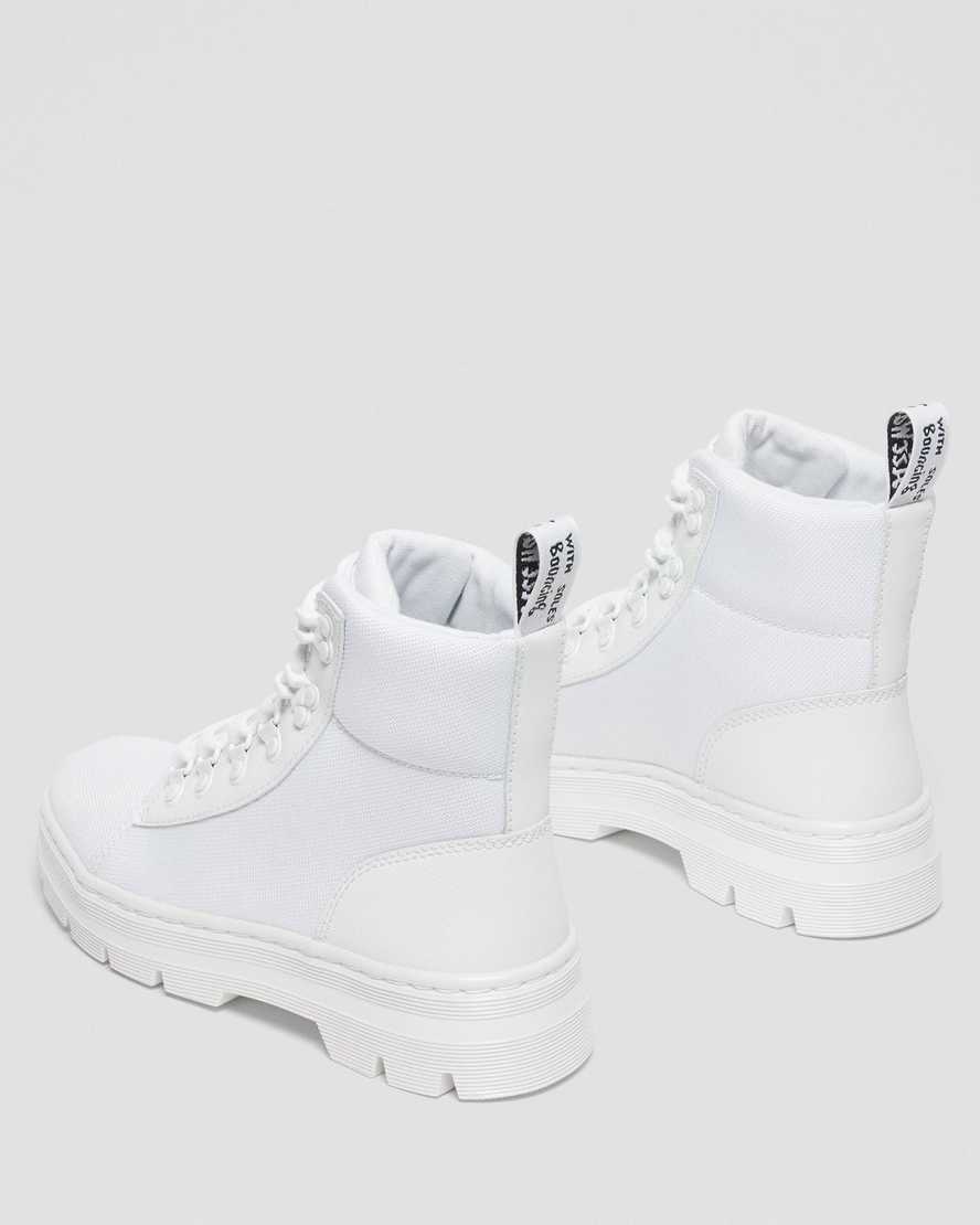weiße dr. martens combs poly damen-freizeitstiefel