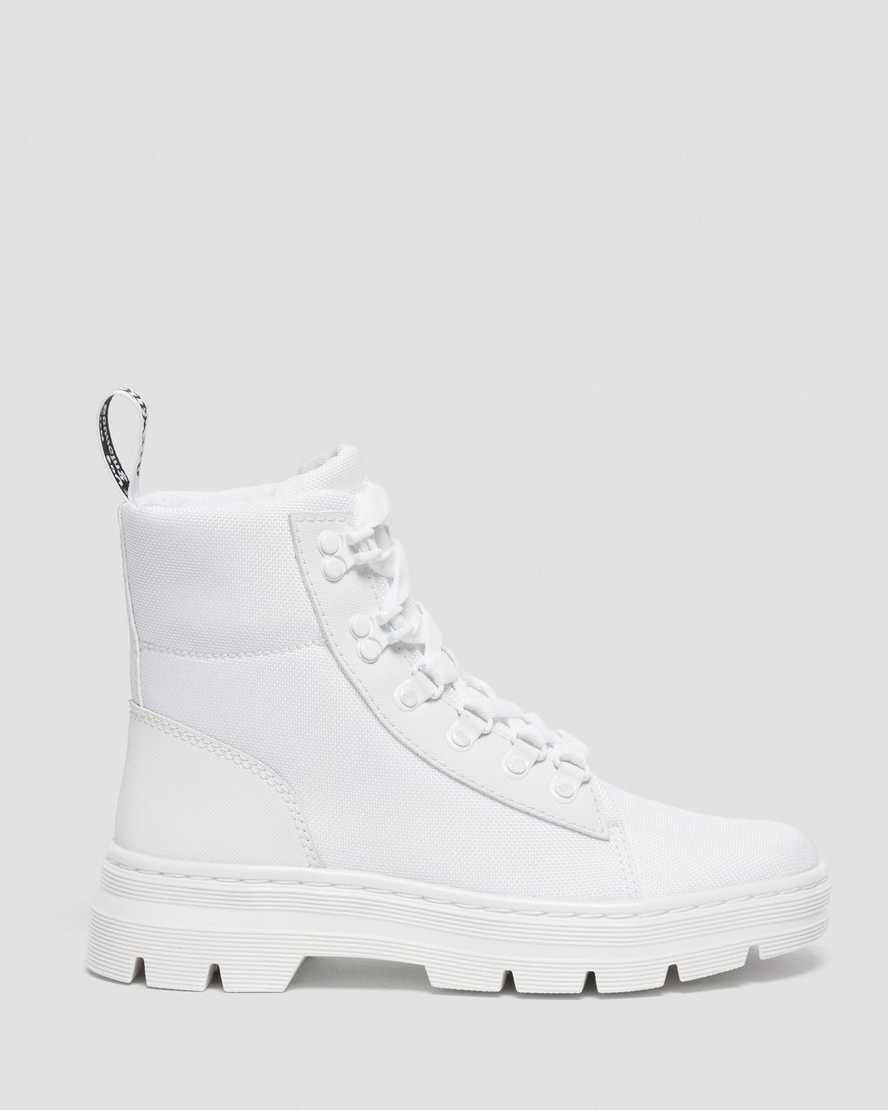 weiße dr. martens combs poly damen-freizeitstiefel