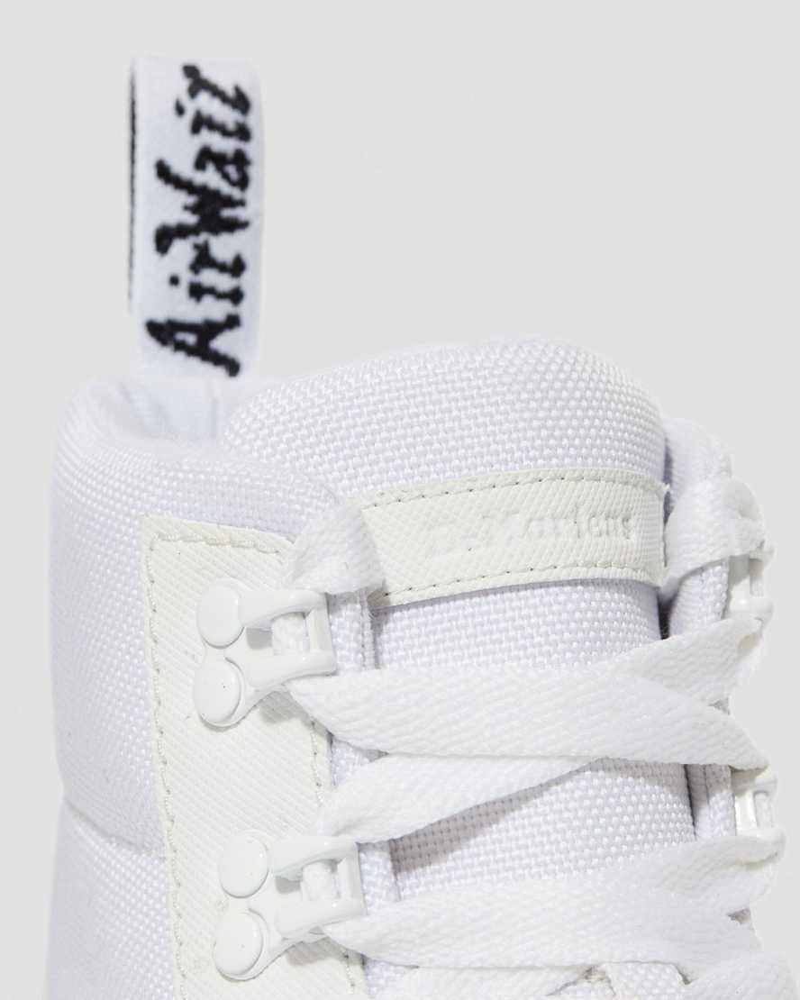 weiße dr. martens combs poly damen-freizeitstiefel