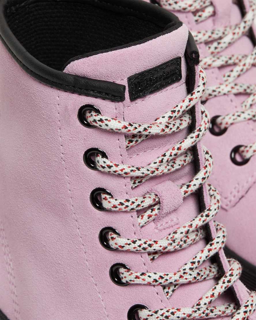 pinkfarbene dr. martens sheridan damen-freizeitstiefel