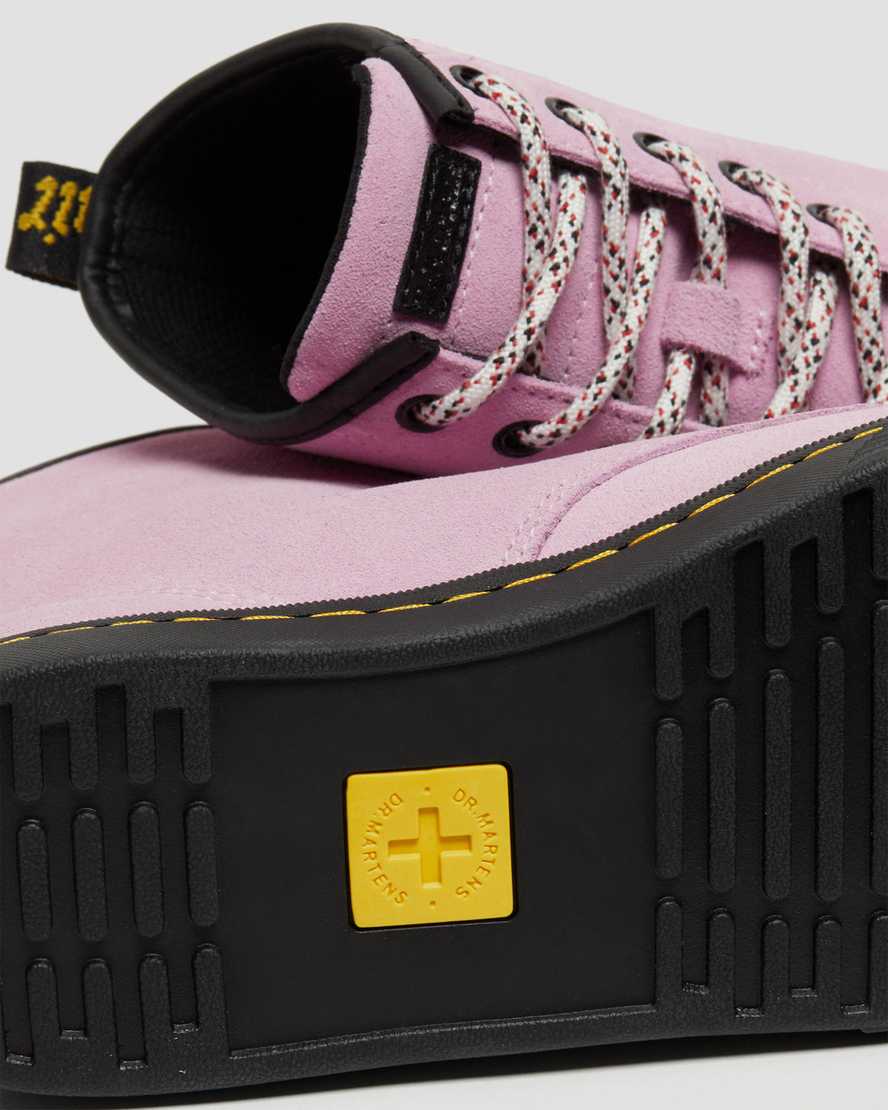 pinkfarbene dr. martens sheridan damen-freizeitstiefel
