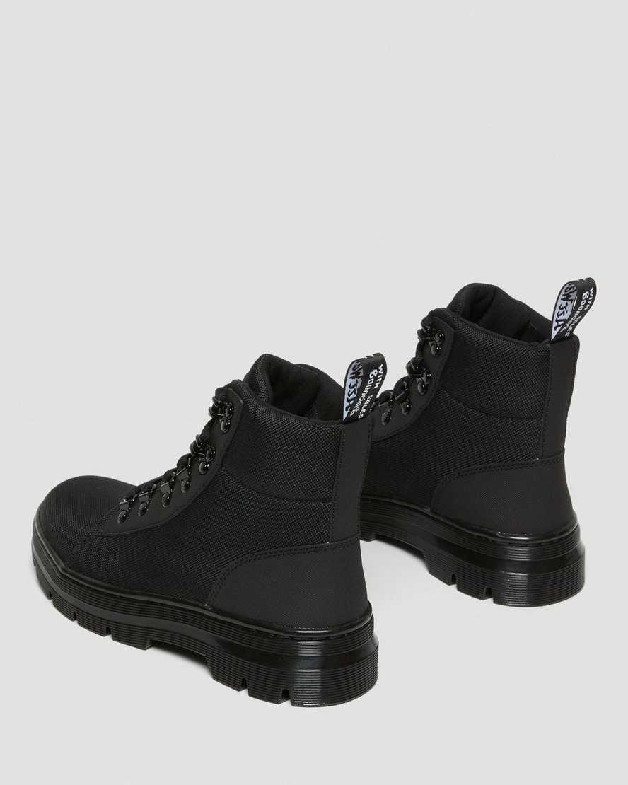 schwarze dr. martens combs poly damen-freizeitstiefel