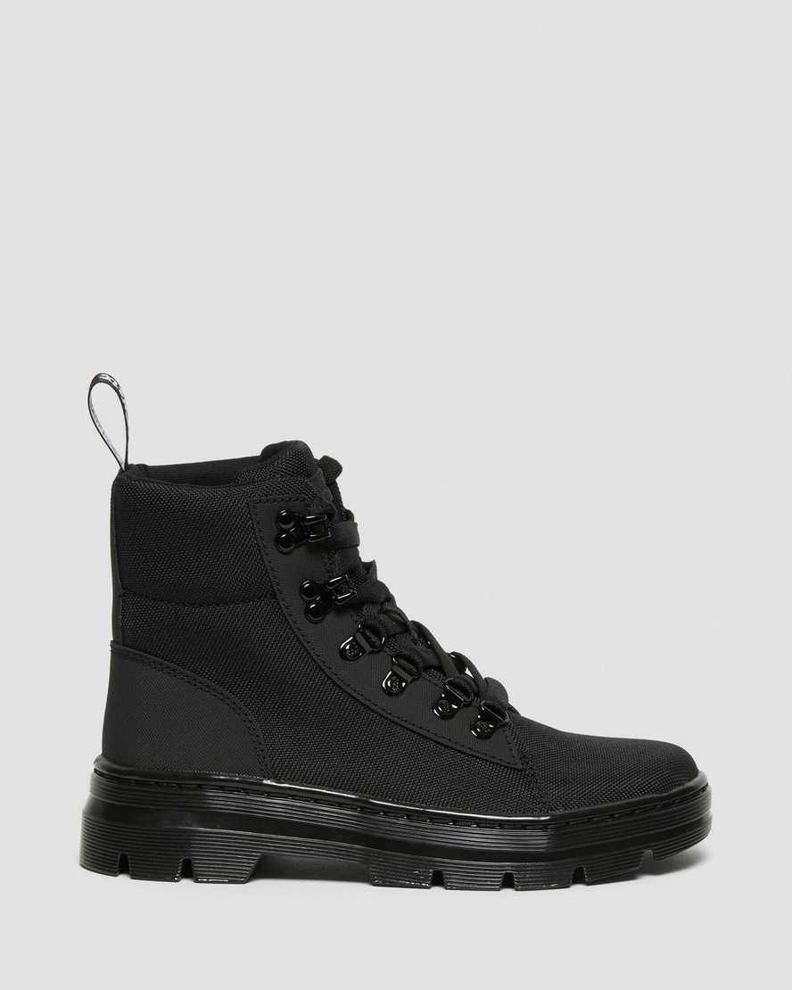 schwarze dr. martens combs poly damen-freizeitstiefel