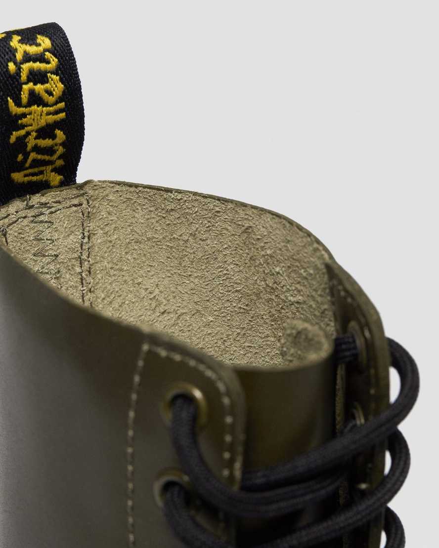 olivgrüne dr. martens 1460 pascal wanama damen-freizeitstiefel