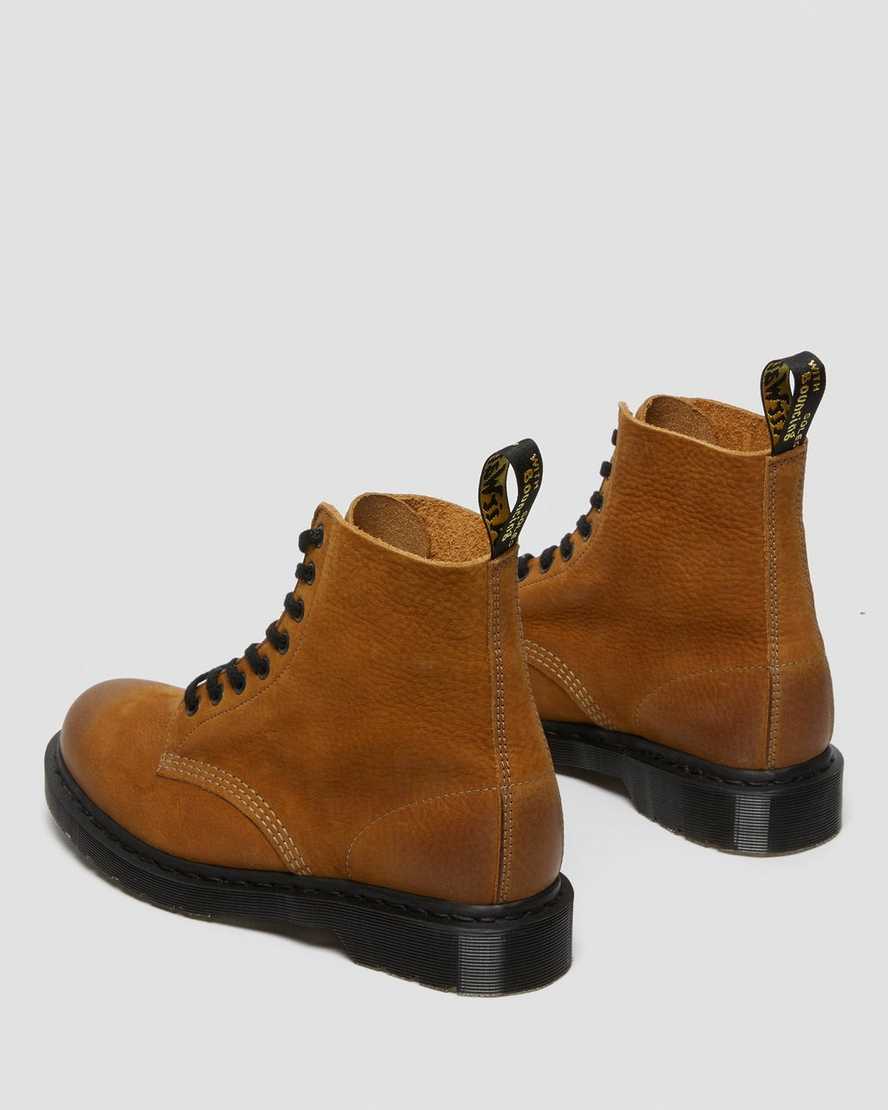 hellbraune dr. martens 1460 pascal titan damen-freizeitstiefel hergestellt in england