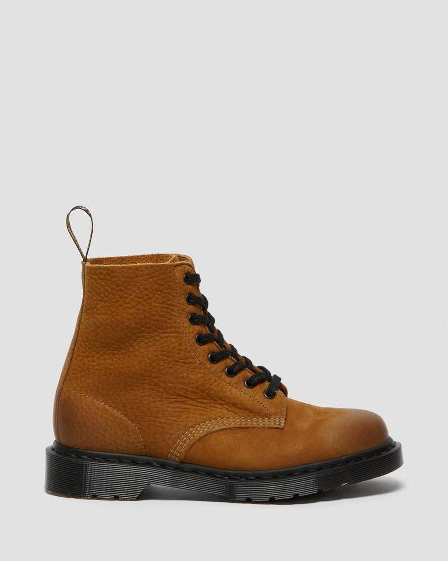 hellbraune dr. martens 1460 pascal titan damen-freizeitstiefel hergestellt in england