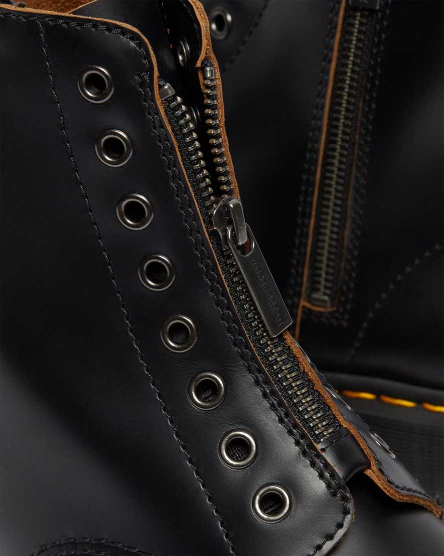 schwarze dr. martens 1460 laceless bex damen-freizeitstiefel