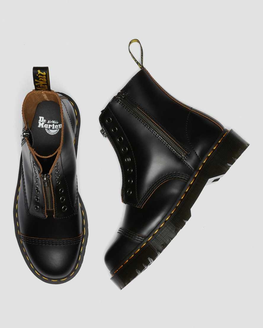 schwarze dr. martens 1460 laceless bex damen-freizeitstiefel