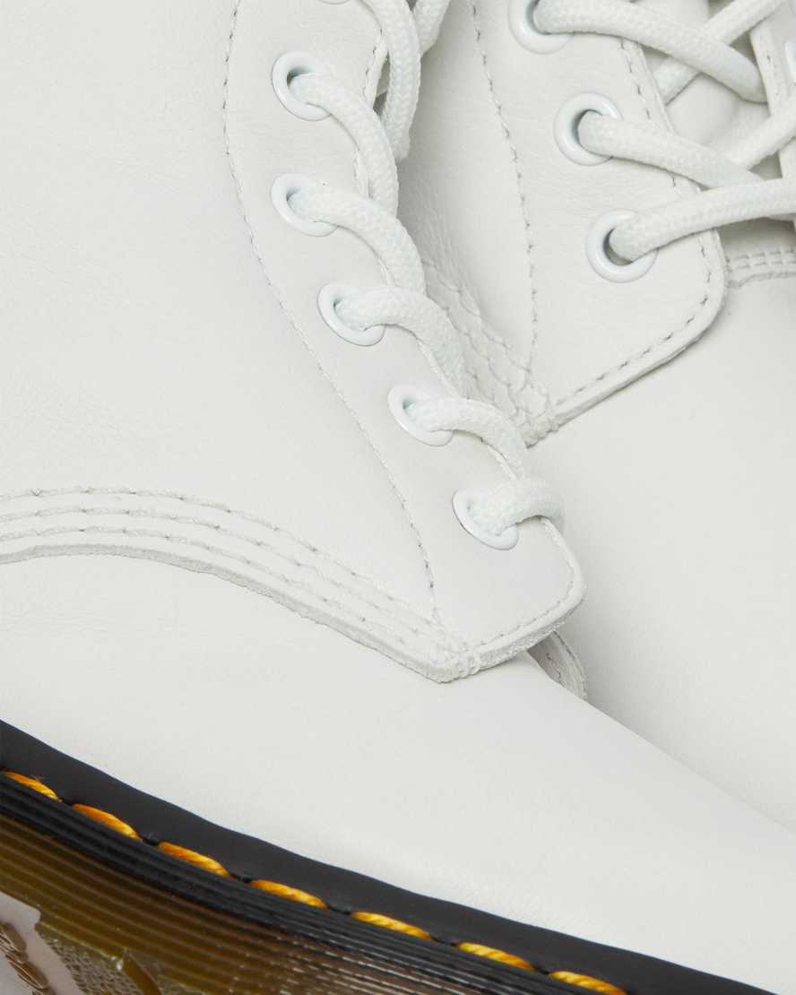 weiße dr. martens 1460 pascal virginia damen-freizeitstiefel