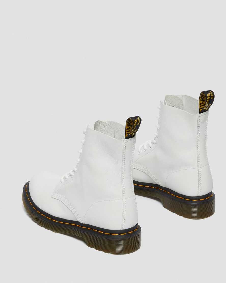 weiße dr. martens 1460 pascal virginia damen-freizeitstiefel