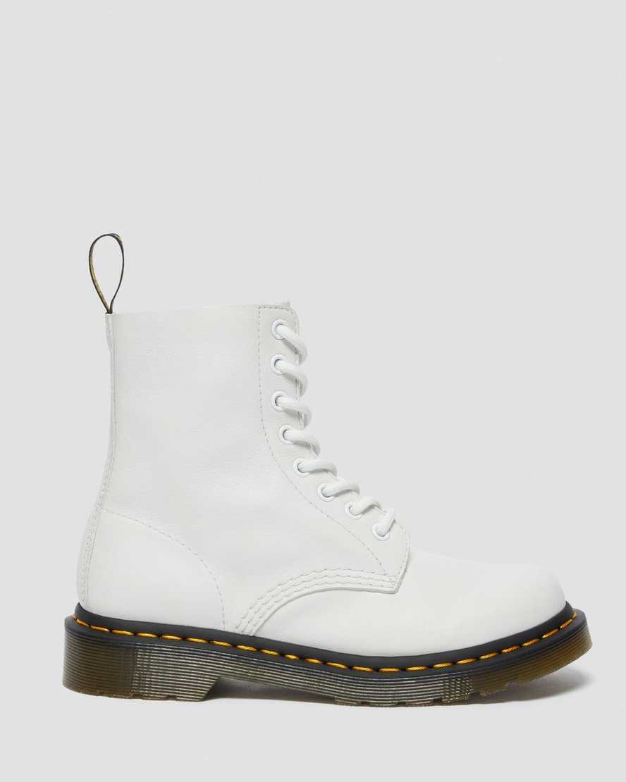 weiße dr. martens 1460 pascal virginia damen-freizeitstiefel