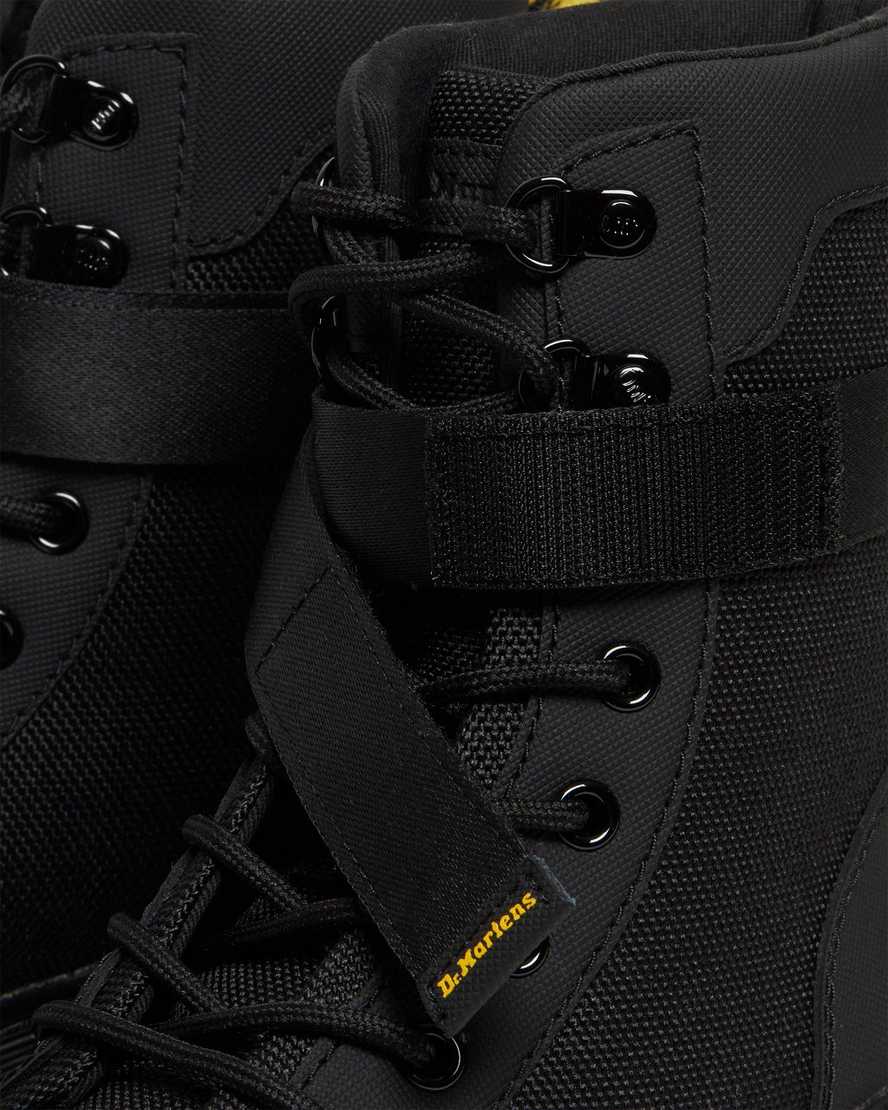 schwarze dr. martens combs tech extra tough damen-freizeitstiefel