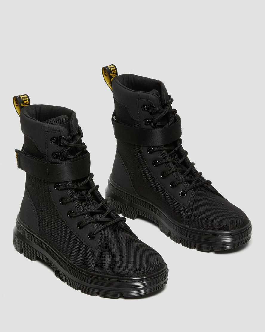schwarze dr. martens combs tech extra tough damen-freizeitstiefel
