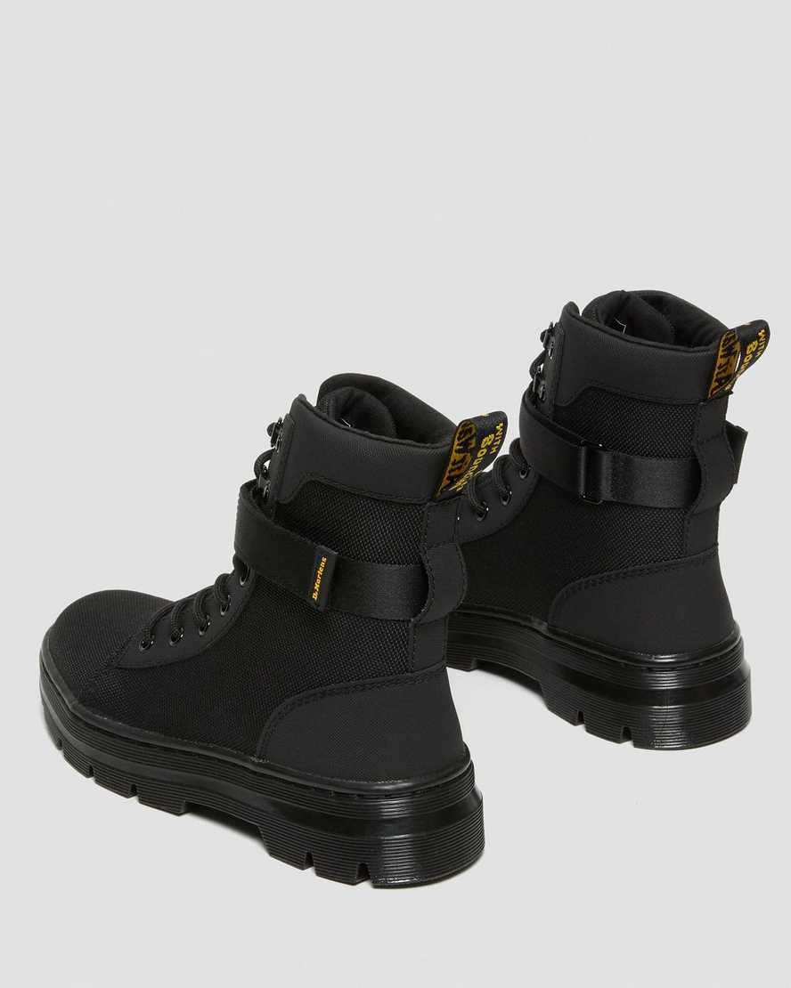 schwarze dr. martens combs tech extra tough damen-freizeitstiefel