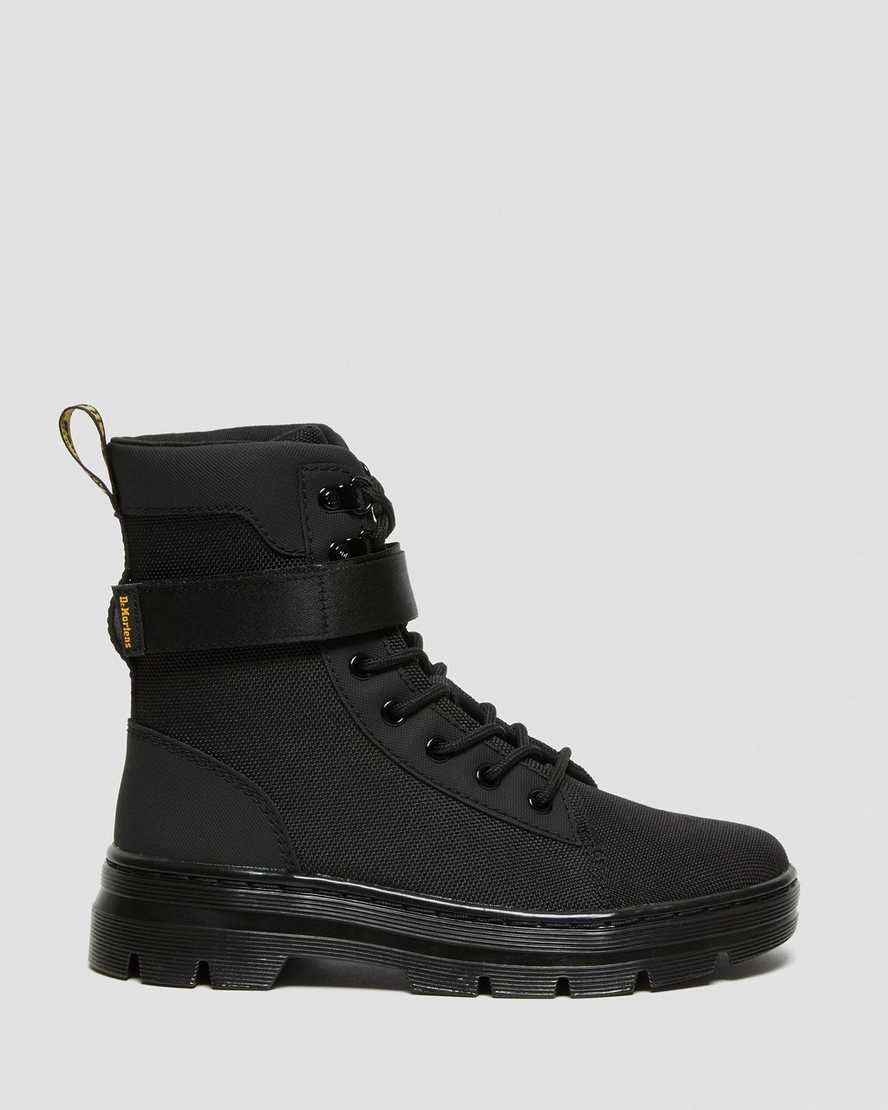schwarze dr. martens combs tech extra tough damen-freizeitstiefel