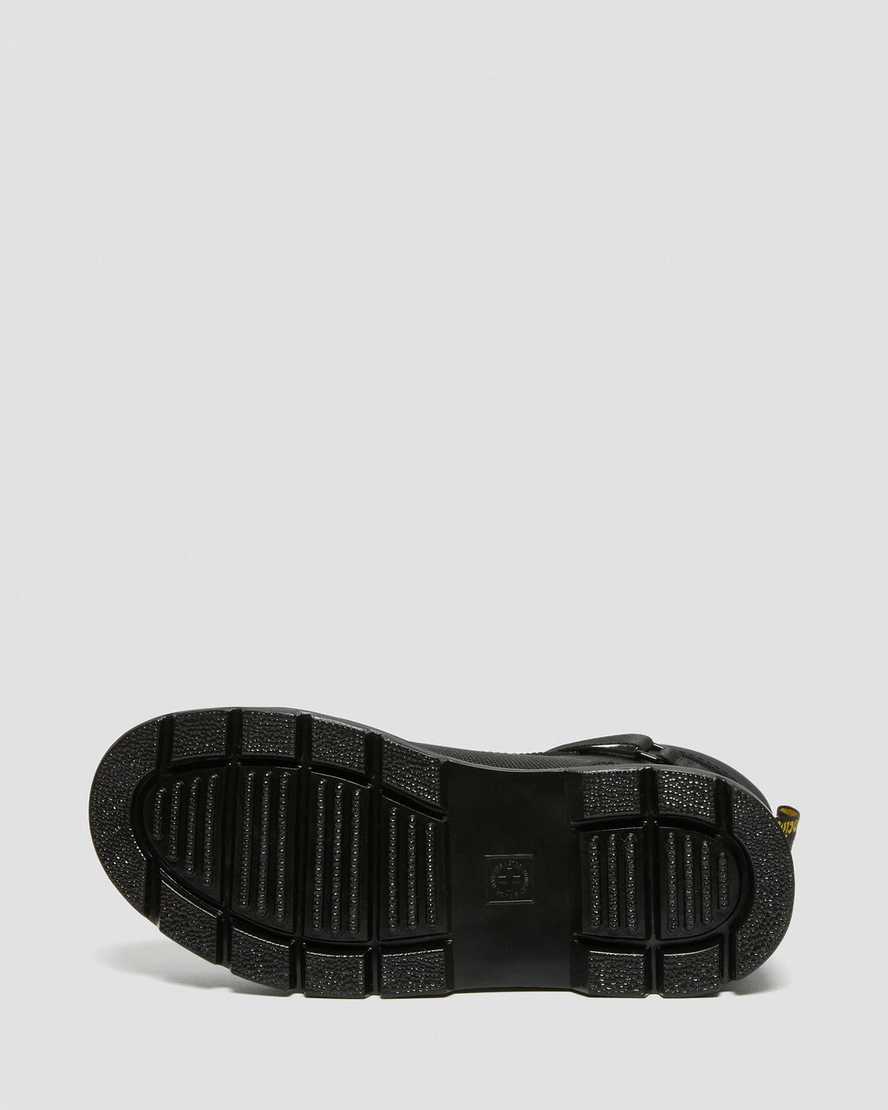 schwarze dr. martens combs tech extra tough damen-freizeitstiefel