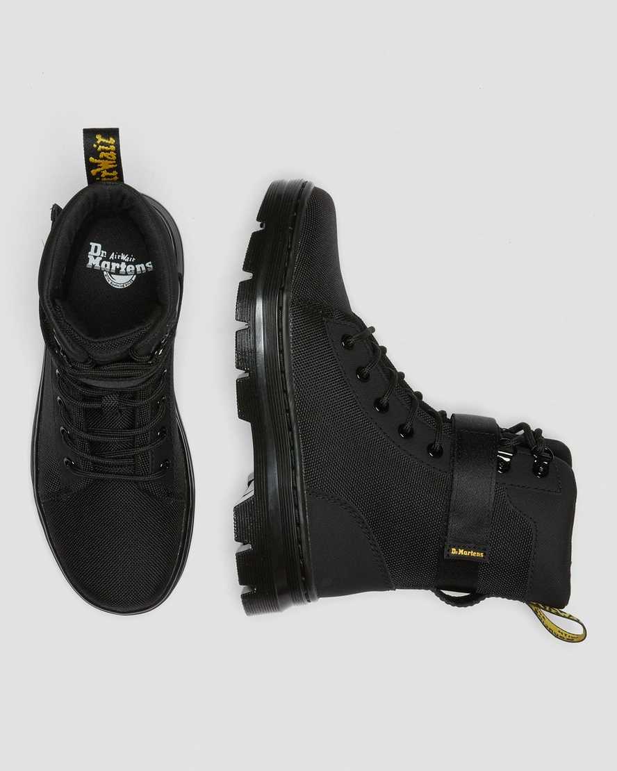 schwarze dr. martens combs tech extra tough damen-freizeitstiefel