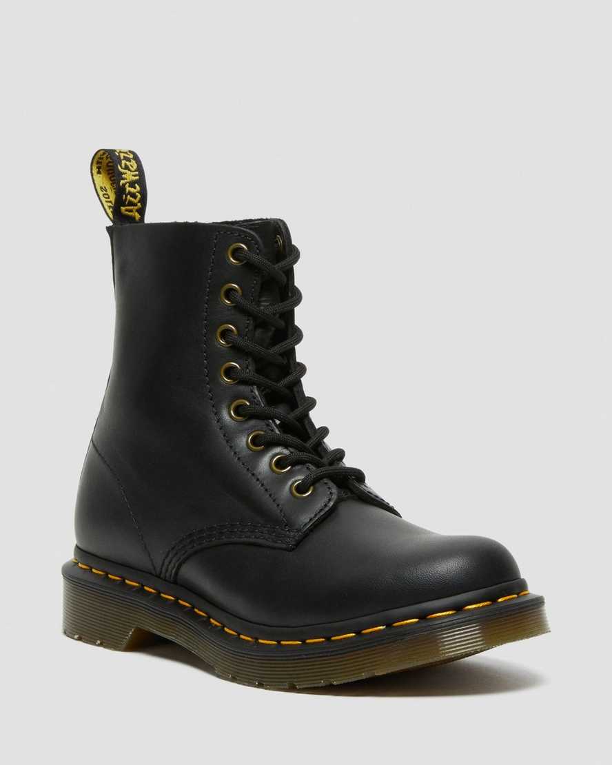 schwarze dr. martens 1460 pascal wanama damen-freizeitstiefel