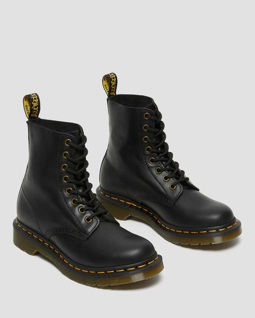 schwarze dr. martens 1460 pascal wanama damen-freizeitstiefel