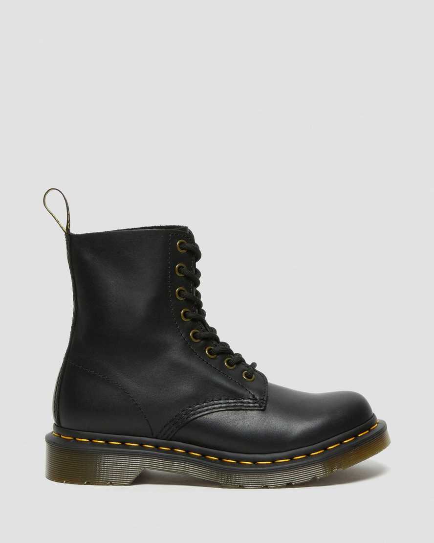 schwarze dr. martens 1460 pascal wanama damen-freizeitstiefel