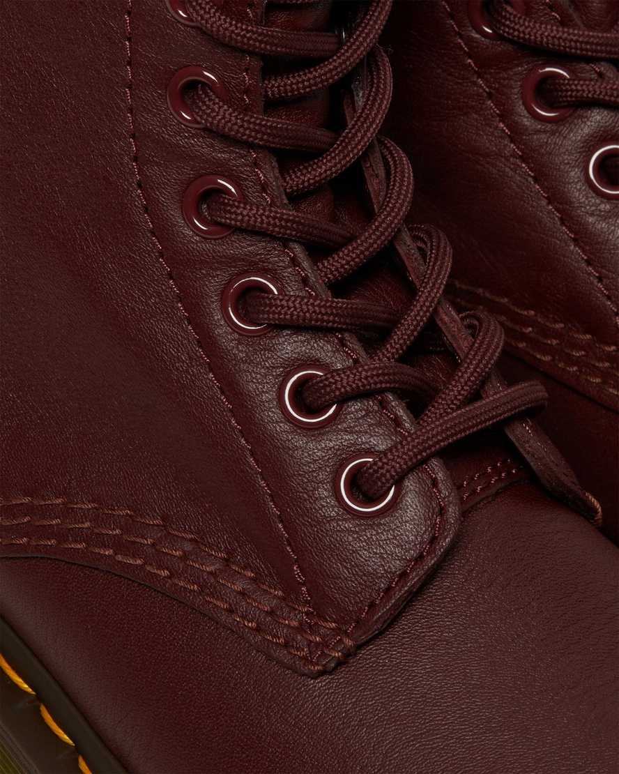 rote dr. martens 1460 pascal virginia damen-freizeitstiefel