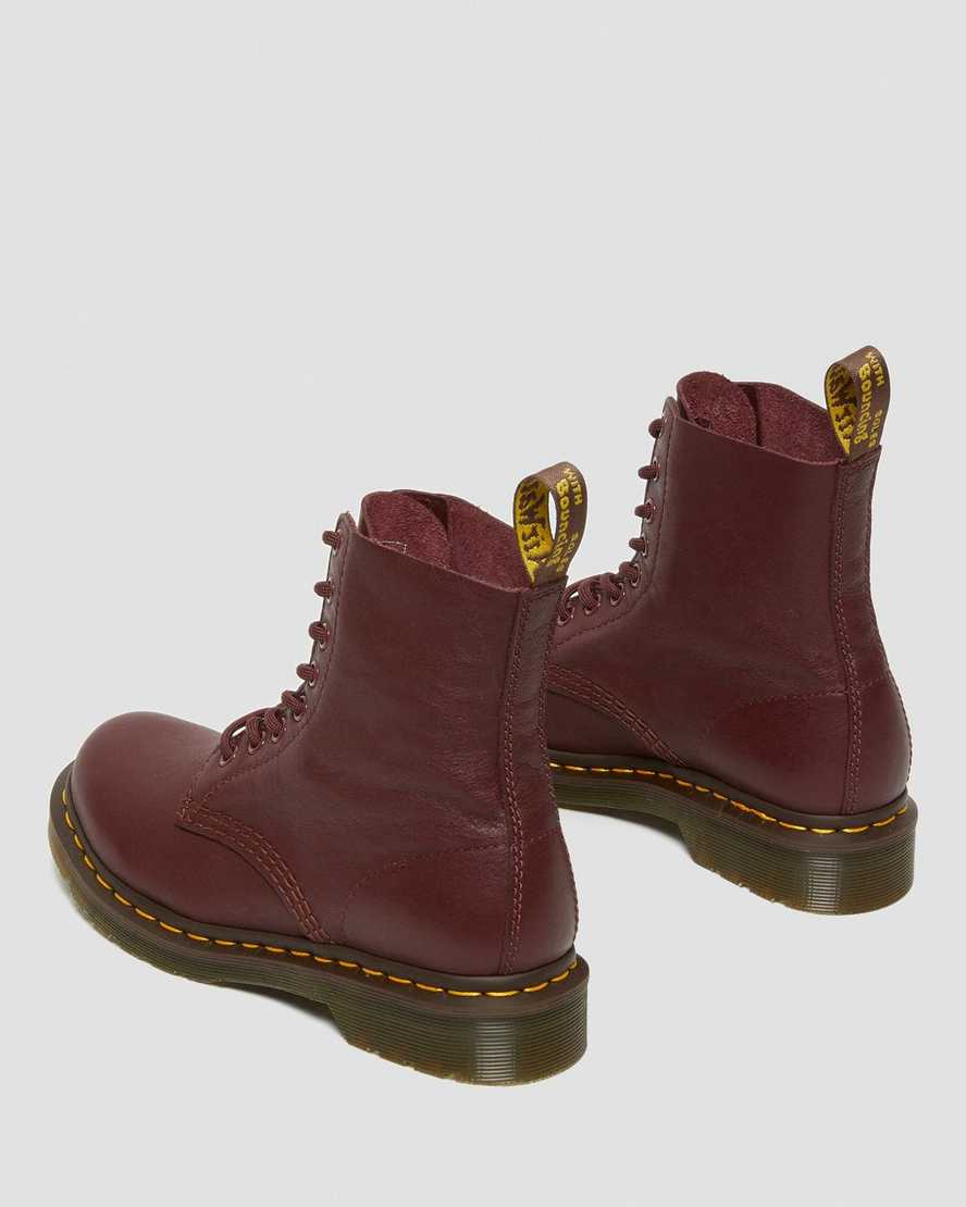 rote dr. martens 1460 pascal virginia damen-freizeitstiefel