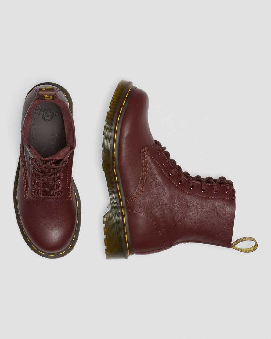 rote dr. martens 1460 pascal virginia damen-freizeitstiefel