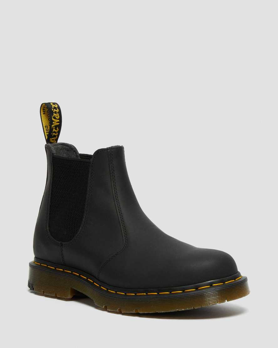 schwarze dr. martens 2976 dm wintergrip chelsea boots für damen