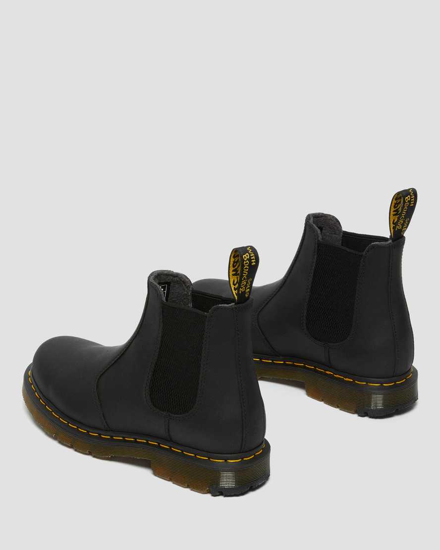 schwarze dr. martens 2976 dm wintergrip chelsea boots für damen