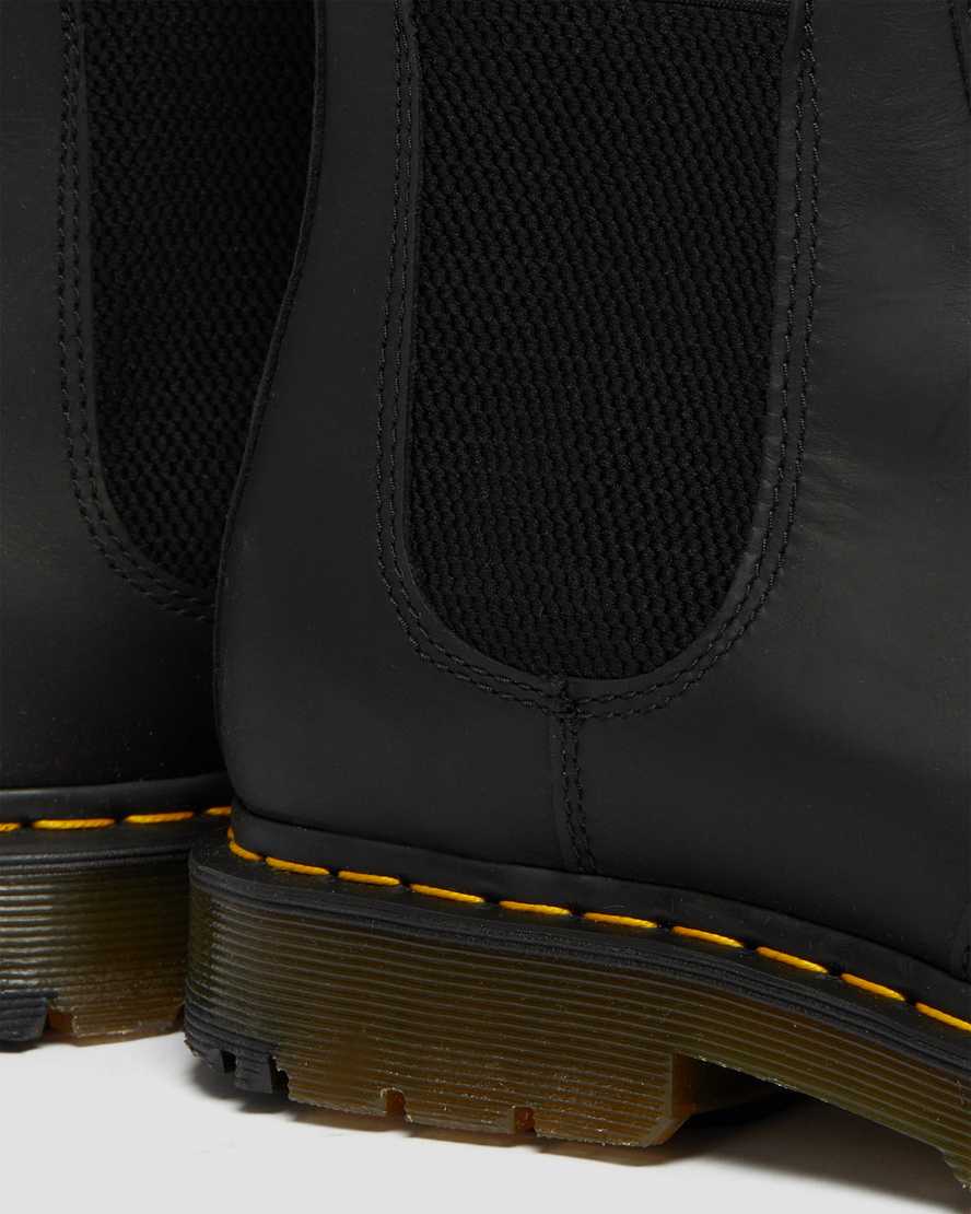 schwarze dr. martens 2976 dm wintergrip chelsea boots für damen