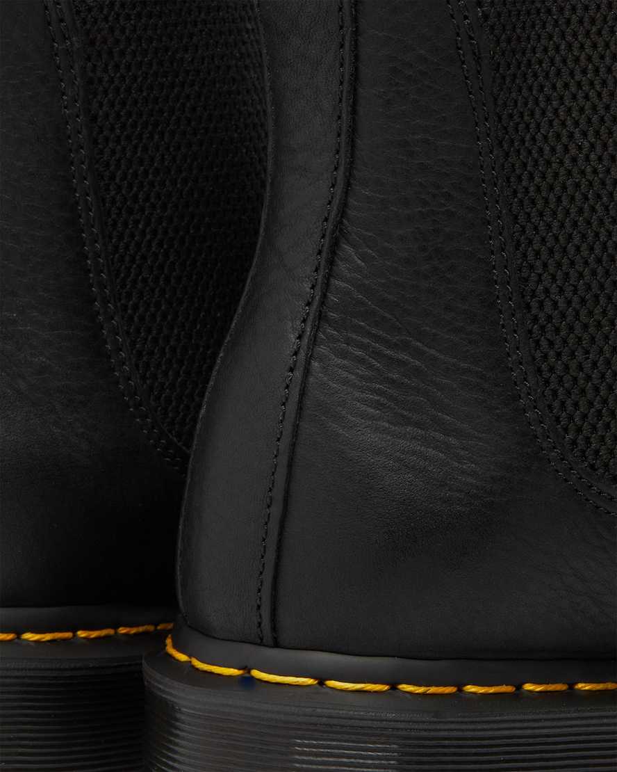 schwarze dr. martens 2976 ambassador chelsea boots für damen