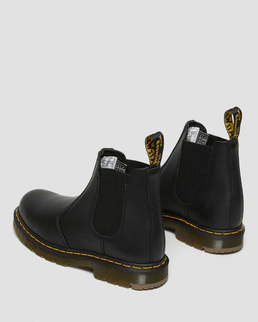 schwarze dr. martens 2976 rutschfeste chelsea boots für damen