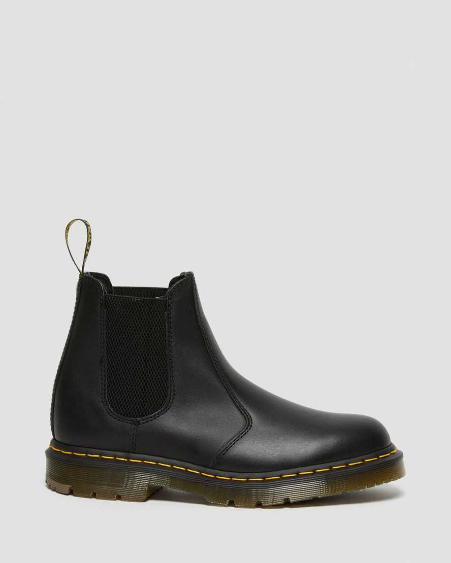 schwarze dr. martens 2976 rutschfeste chelsea boots für damen