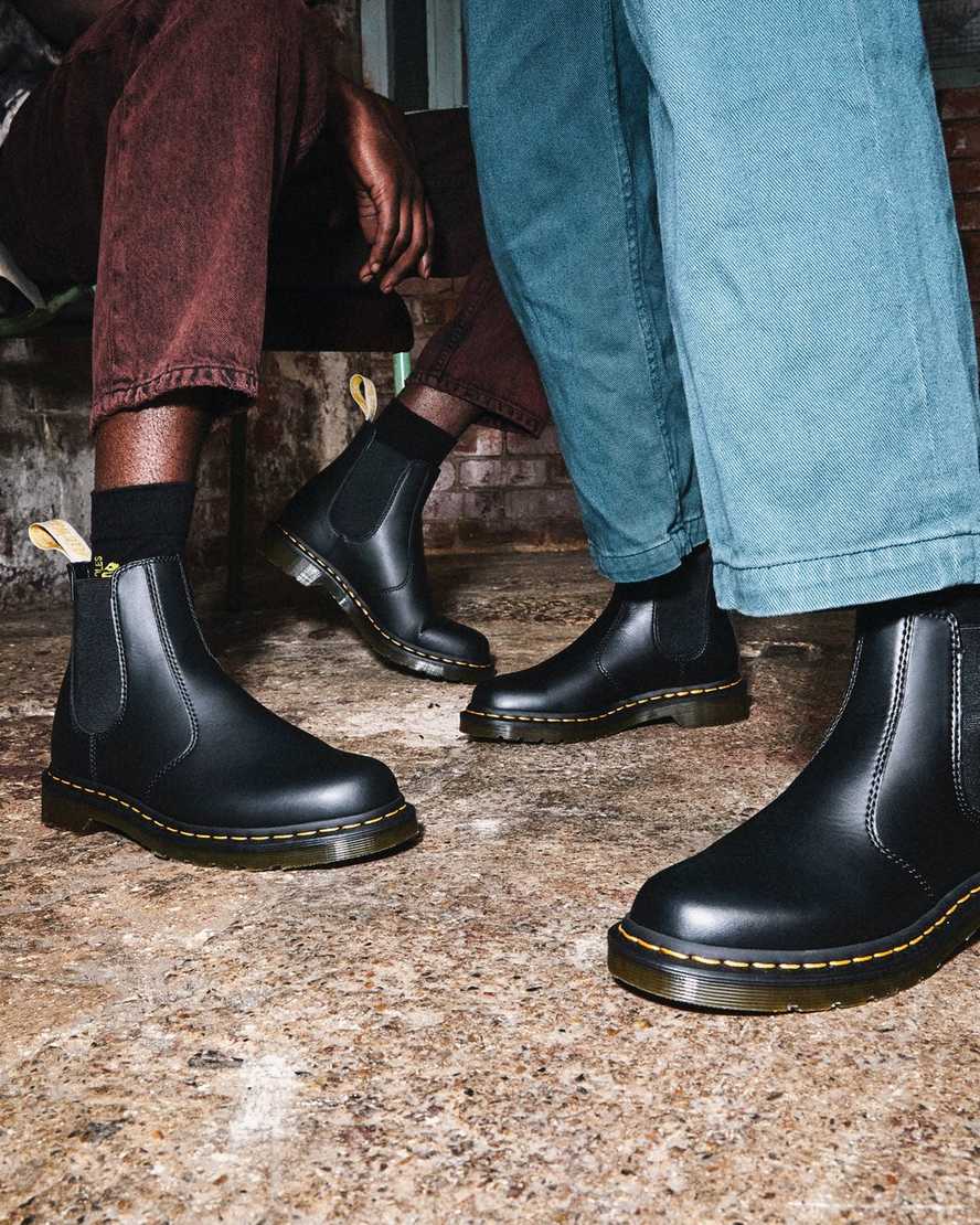 schwarze dr. martens 2976 felix chelsea boots für damen