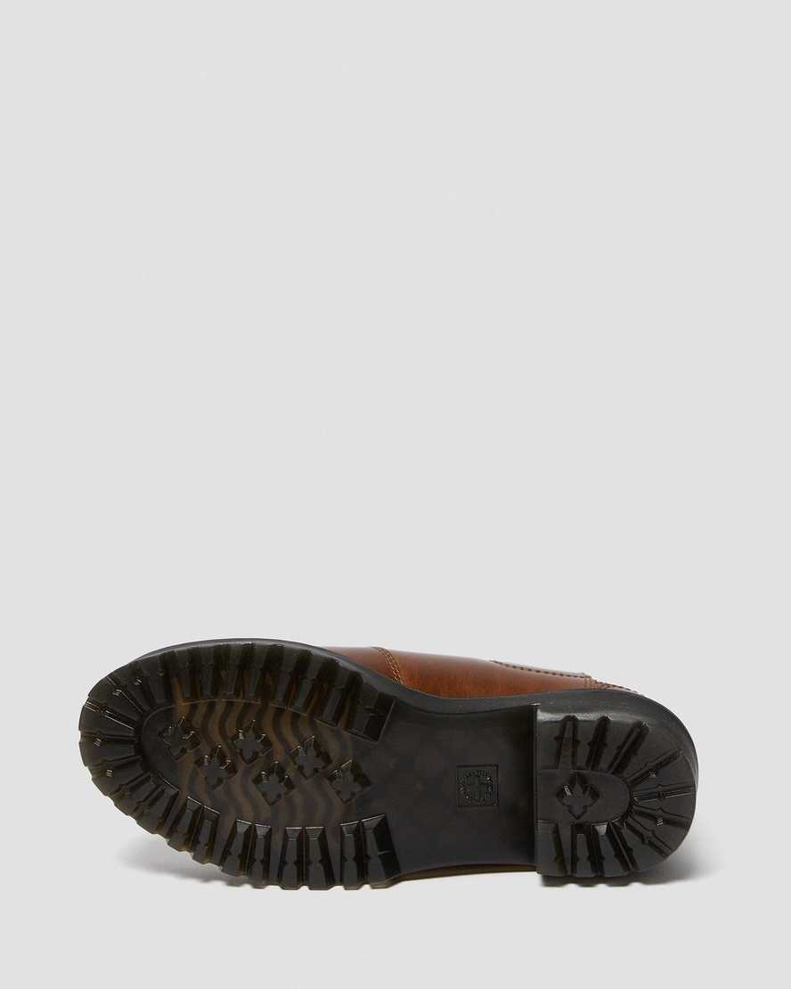 braune dr. martens rometty ii chelsea boots für damen