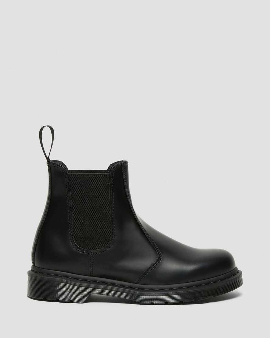 schwarze dr. martens 2976 mono smooth chelsea boots für damen