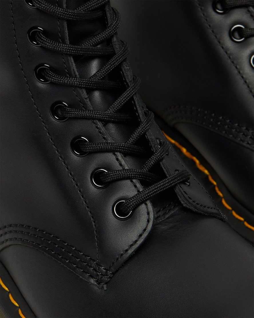 schwarze dr. martens 1460 nappa damen-schnürstiefel