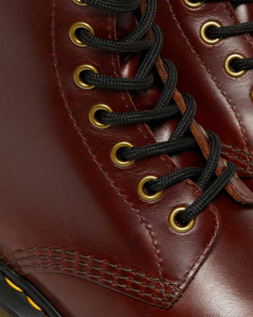 braune dr. martens clemency schnürstiefel für damen mit absatz