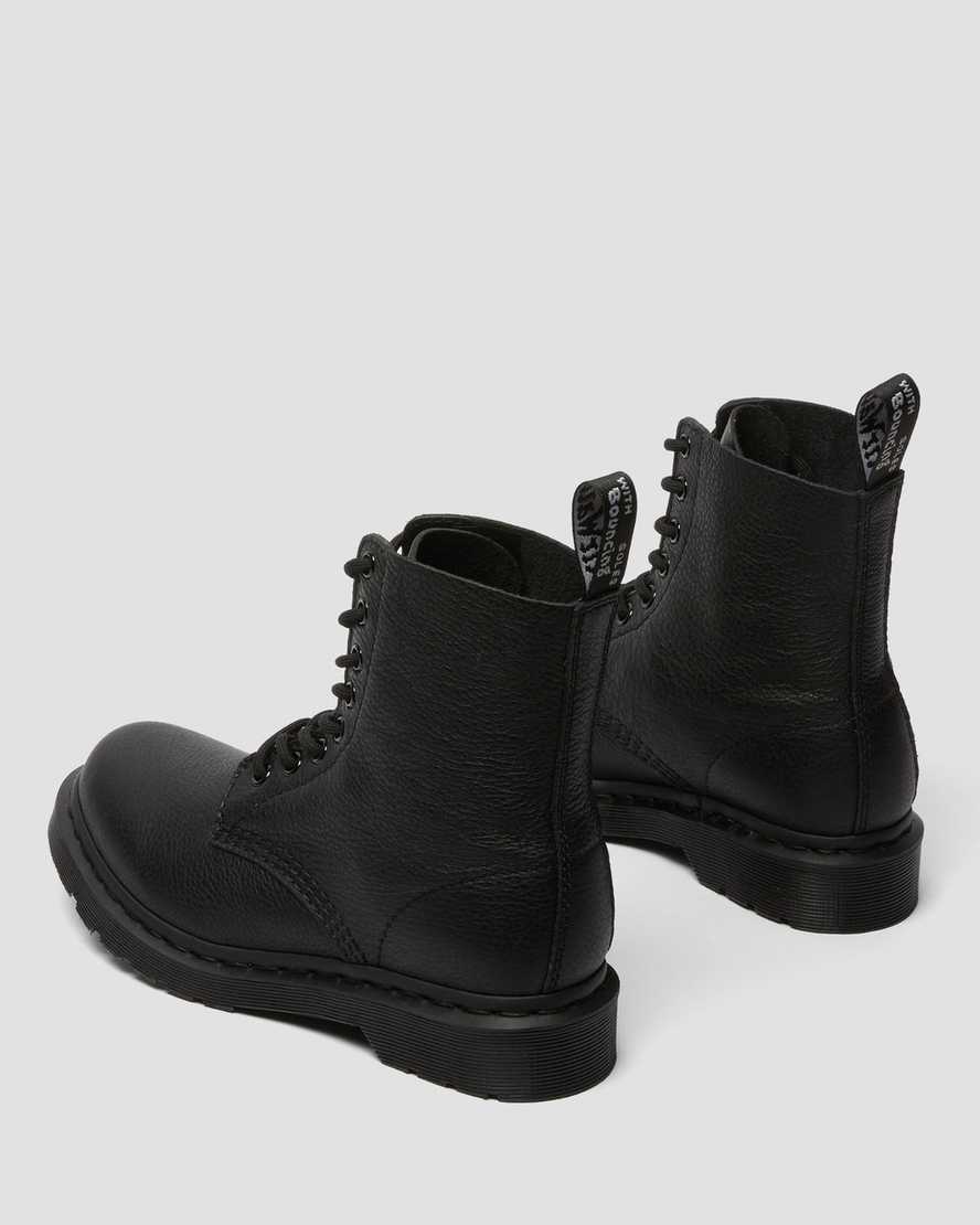 schwarze dr. martens 1460 pascal mono damen-schnürstiefel
