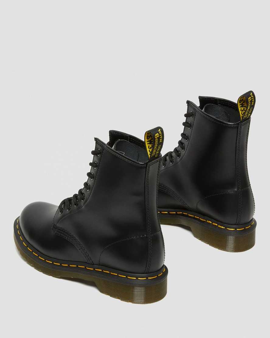 schwarze dr. martens 1460 smooth damen-schnürstiefel