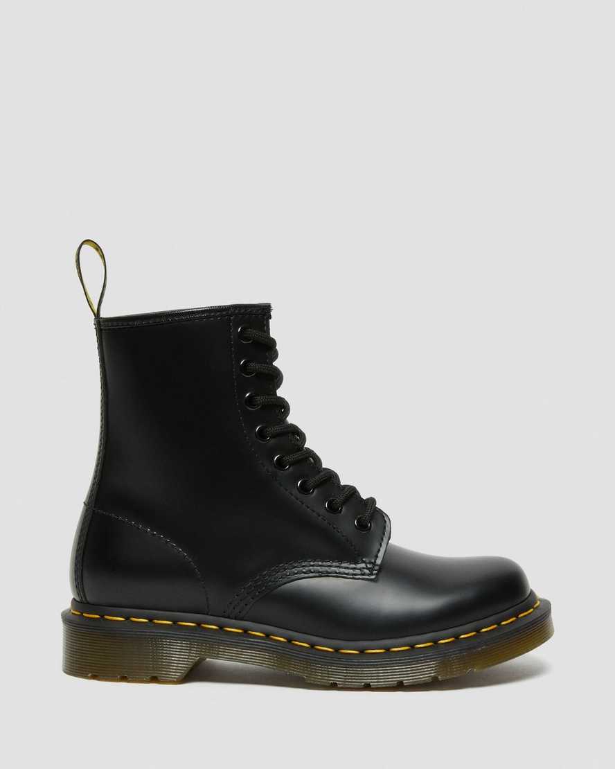 schwarze dr. martens 1460 smooth damen-schnürstiefel
