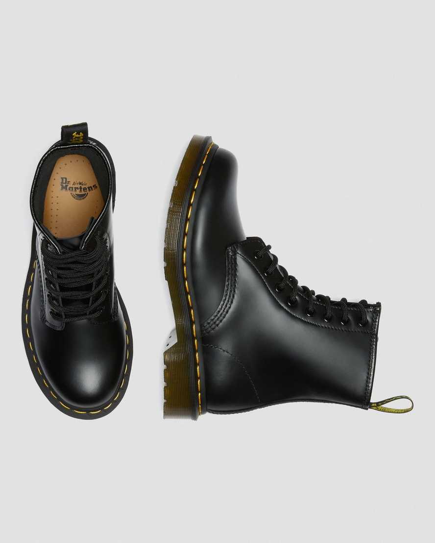 schwarze dr. martens 1460 smooth damen-schnürstiefel