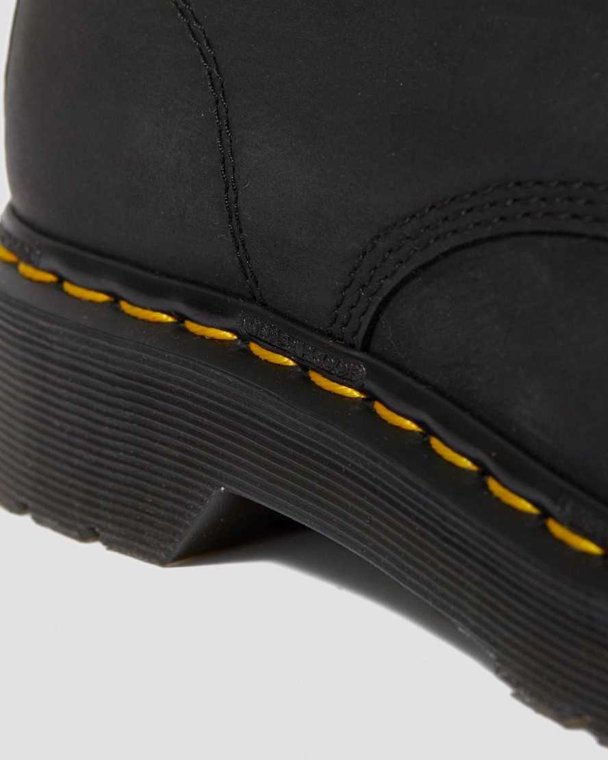 schwarze dr. martens 1460 wasserdichte damen-schnürstiefel