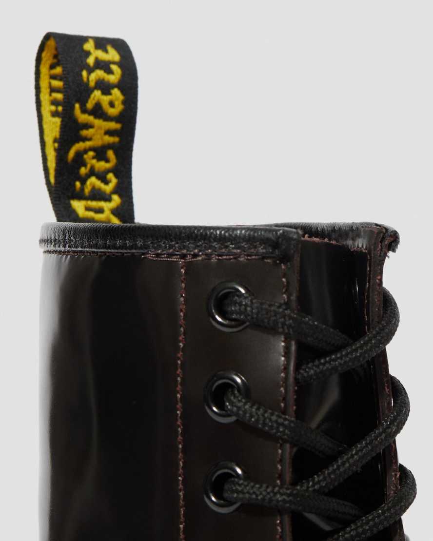 rote dr. martens 1460 arcadia damen-schnürstiefel