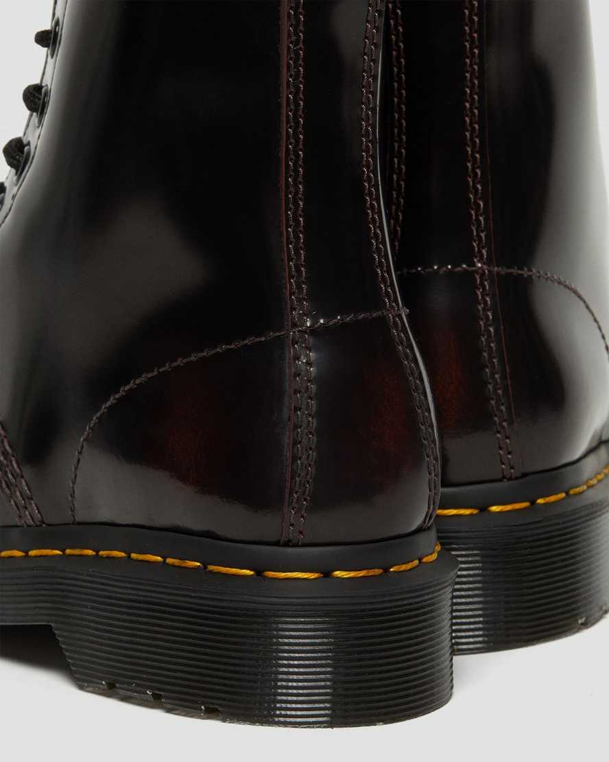 rote dr. martens 1460 arcadia damen-schnürstiefel