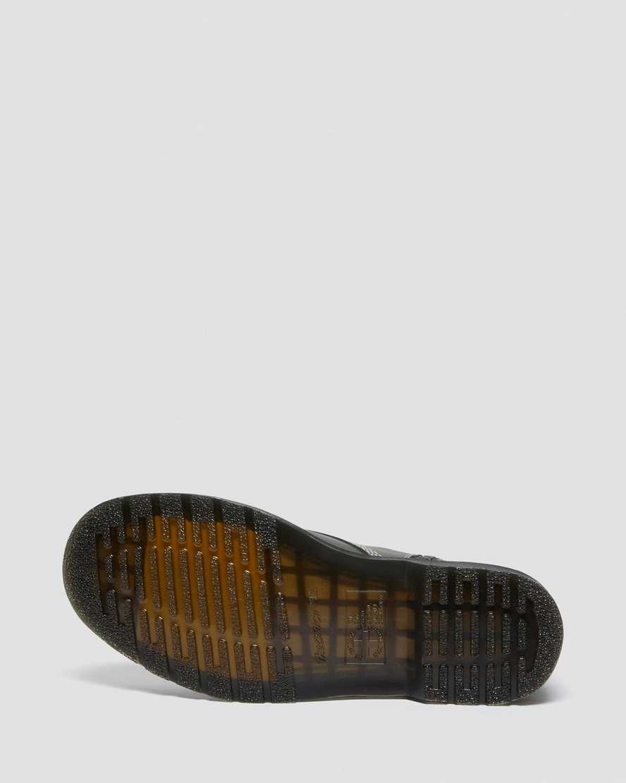 olivgrüne dr. martens 1460 pascal zip damen-schnürstiefel