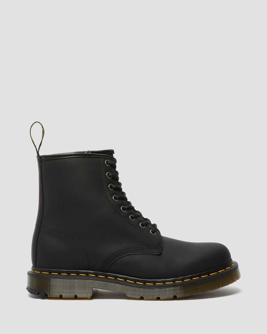 schwarze dr. martens 1460 dm wintergrip damen-schnürstiefel