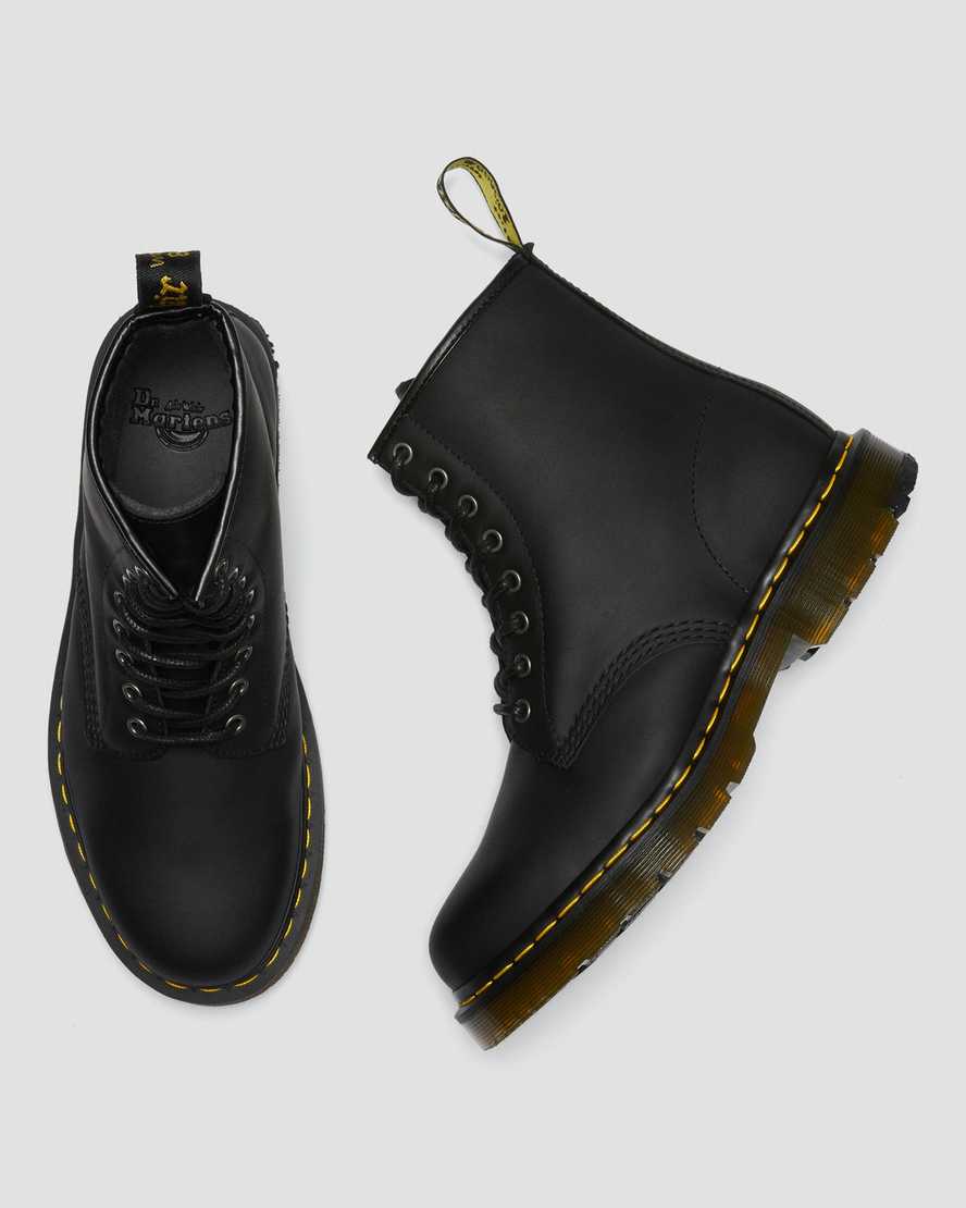 schwarze dr. martens 1460 dm wintergrip damen-schnürstiefel